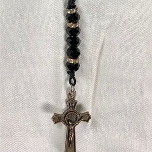 Ventage Rosary Necklace for Men Women Made In Italy ￼ Tested Positive For Silver